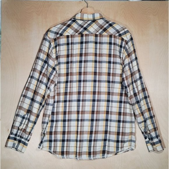 True Grit Button Up Plaid Flannel Men's Small - Picture 2 of 3